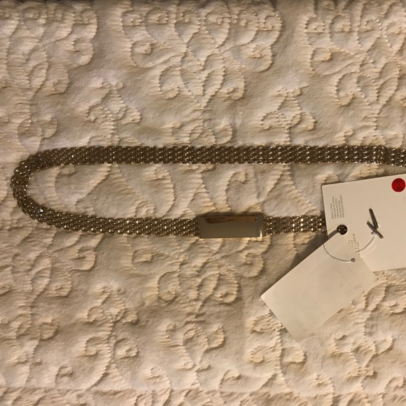 NWT H&M Skinny Gold Chain Belt - Picture 1 of 5